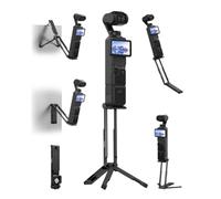 TELESIN Mantis Magnetic Tripod Selfie Stick for DJI OSMO Pocket 4P 4 3 | Mantis Hang (Grid+Partition) & Selfie Stick & Wall Mount & Tripod & Low-Fly Shot, 270+360 Rotation, Backpack Clip, 1/4" screw