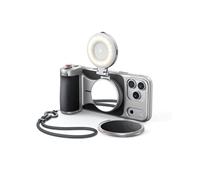 TELESIN Master Grip Kit for iPhone 17 Pro, Magnetic Phone Camera Grip with C03 Selfie Light + UV Filters +VND Filters, Creator Combo Built Wireless Charging - Cooling Graphene Case - Handle Grip