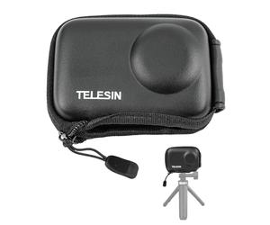 TELESIN Mini Carry Case for DJI Osmo Action 5 Pro 4 3 Insta 360 Ace Insta360 Ace Pro Accessories, Mini Protective Carrying Bag Travel Bag Half Zipper for DJI Osmo Action Selfie Stick Tripod Accessory