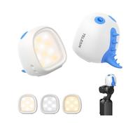 TELESIN Mini Monster Magnetic Fill Light Kit for DJI Osmo Pocket 4 3 & Xtra Muse 12H Battery Life & 3-Level Adjustable Brightness LED Light with Fill Light Bracket for Vlogging and Travel