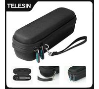 TELESIN Small Travel Hard Carry Case for DJI Pocket 3 with Hand Strap for DJI Osmo Pocket 3 Accessories, Mini Travel Case Also Use for Sunglasses & Other Items Ideal Beach Carry Case