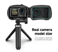 TELESIN Mini Storage Protection Bag For Dji Osmo Action 4 Brushed Half Open Quick Release Carrying Case for Action 3 Accessories