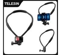 TELESIN Neck Hold Mount Chest Mount for GoPro Hero 13 12 11 10 9 8 7 Insta360 DJI Osmo Action Silicone Action Camera Accessories