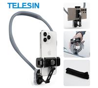 TELESIN Neck Mount Phone Clip 360° Rotation POV Phone Hold for Iphone 15 14 13 12 11 10 SAMSUNG HUAWEI XIAOMI Phone Accessories No Phone Remote
