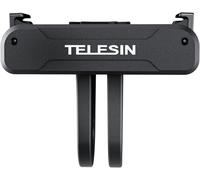 TELESIN Osmo 360 Magnetic Adapter Mount for DJI Action 5 Pro/4/3 Quick Release Adapter with Connection Adapter - DJI Osmo 360 DJI Osmo Action 5 Pro/4/3 Adapter, Attachable Tripod, Vlogging