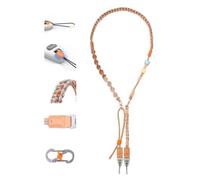TELESIN Quick Release 3-in-1 Wrist/Neck/Shoulder Camera Phone Strap-Khaki | for Pocket 4P/4/3 Insta360 Luna Ultra, for Nikon, Canon, Sony, Fuji DSLR Cameras, for iPhone/Samsung, Detachable Adjustable