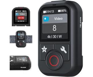 Telesin Smart Wireless WiFi 60 Metres Remote Control for GoPro Waterproof Colour LCD Display, Smart Controller Includes Sports Armband Compatible with Go Pro 13 12 Black Max Mini GoPro Action Camera