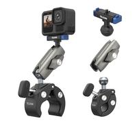 TELESIN Super Clamp Mount | Bike Handlebar Mount for Hero 13 | Power Suction Magnetic Design | 360° Rotation Ball Head | Fits 9-38mm Handlebar for Bike/Bicycle/Motorcycle