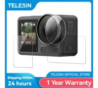 TELESIN Tempered Film For DJI Osmo Action 5Pro Screen Protector Lens Protective Glass Dustproof for Action 5Pro HD Tempered Film