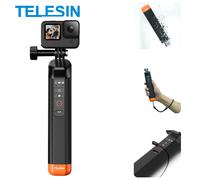 TELESIN Waterproof Selfie Stick Buoyancy Bar Selfie Stick With Hand Strap Wireless Remote Control For Gopro Hero 8 9 10 11 12