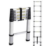 Telesladder Multi-Purpose 8M/26Ft Aluminum Extension Ladder - Lightweight Extendable Durable for Rooftop Home and DIY Projects - Versatile Folding Ladder for All Heights