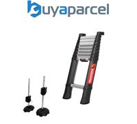 Telesteps 72230-581 Prime Line Telescopic Ladder 3.0m + Adjustable Safety Feet