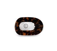 TELETIES - Medium Flat Round Clip - Strong Grip, Bendable Teeth, Comfortable Curved Design - For Lying Down, Yoga, Driving & More - Ideal for Medium-Thick Hair - For All Hair Textures - Tortoise