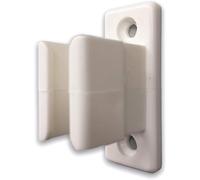 Teletoldo - Clamp Wall Bracket for Awning Crank ● Reinforced Polyamide ● Includes Screws and Plugs ● Secure and Durable Hold - White
