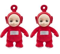 Teletubbies Character Uk 8 Inch Talking Po Soft Toy, Red (Pack of 2)