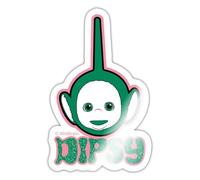 Teletubbies Dipsy in Pretty Glitter Design Sticker Size S (10 x 10 cm)