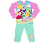 Teletubbies Girls Pyjamas Kids Character PJs Nightwear Pink Green, 2-3 Years