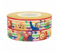 Teletubbies Inspired Colourful Ribbon - 2m x 22mm - Rainbow Party Ribbon for Birthday Cake Decorations, Gift Wrapping, Bows, Balloon Strings, Party Bags, Crafting & Card Making