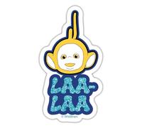 Teletubbies Laa-Laa in Pretty Glitter Design Sticker Size S (10 x 10 cm)