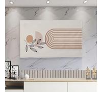 Television cover, 32-75 Inches TV Cover, Painting Pattern Television Cloth Modern Art Wall-Mounted Dustproof Screen Protector Dust Proof ,Color:C)(A,55in(130x80cm))