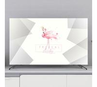 Television cover, Colorful Universal TV Cover Dustproof Screen Protector For LCD LED, Painting Pattern Indoor Bedroom Living Room Decoration Dust For Televisions,Color:B)(C,45 48IN(110X65CM))