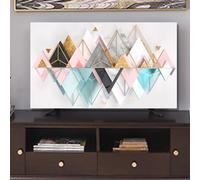 Television cover, Modern Indoor TV Cover 19-65in Covers, Screen Protector Art Type For LCD LED Plasma Television Flat Screens Dustproof Cloth,Color:C)(A,58in(136x85cm))