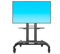 Television Stands Tvstand Rolling Mobile with Wheels for 32 to 75 Inch LCD LED Flat Screen TVs TV Floor Stand Height Adjustable Bracket Mount