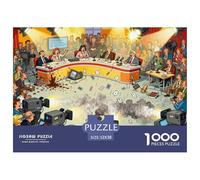 Television Studio Live Broadcast Blunder Wooden Jigsaw Puzzle Waterproof 1000 Piece Puzzles for Adults Challenging And Brainteasing Games