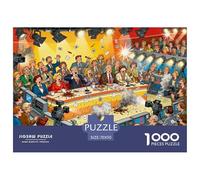 Television Studio Live Broadcast Blunder Wooden Jigsaw Puzzle Waterproof 1000 Piece Puzzles for Adults Fun Home Decoration