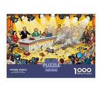 Television Studio Live Broadcast Blunder Wooden Jigsaw Puzzle Waterproof 1000 Piece Puzzles for Adults Challenging And Brainteasing Games