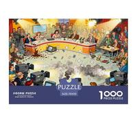 Television Studio Live Broadcast Blunder Wooden Jigsaw Puzzle Waterproof 1000 Piece Puzzles for Adults Gifts Challenging And Brainteasing Educational Games