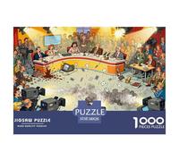 Television Studio Live Broadcast Blunder Wooden Jigsaw Puzzle Waterproof 1000 Piece Puzzles for Adults Colourful Home Decoration