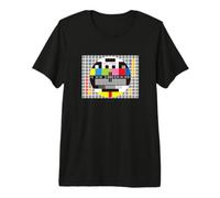 Television Test Screen No Signal Color Pattern Premium T-Shirt