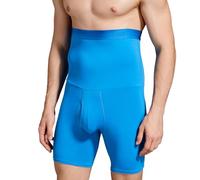 TELEWEE Mens Shapewear Tummy Control Shorts Compression, Slimming Body Shaper Boxer Briefs Underwear Blue, Blue, Large