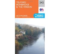Explorer 242 Telford, Ironbridge & The Wrekin Map With Digital Version - Orange, Orange One Size