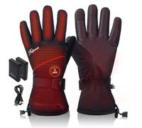 Telguua Heated Gloves for Women Men with Battery Touch Screen Waterproof | 3M Thinsulate Insulation, 3 Heating temperature Electric Rechargeable USB-C Warm Work Glove,Ski, Outdoor Use