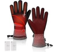 Telguua Heated Gloves with Touch Screen for Men and Women, Rechargeable 7.4V 5500mAh Battery Heating Faster and More Stable, 3 Temperature Levels, Waterproof Windproof Glove for Outdoor Ski Hiking