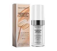 Telidif Colour Changing Foundation 30mL, Universal Shade, SPF 15, Long Lasting Waterproof Moisturizing Foundation for All Skin Types, Flawless Coverage, Colour Adjusting for Aging Skin