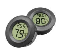 Telidif Reptile Tank Accessories, 2pcs LCD Reptile Thermometer with Clear Display, Temperature Monitor for Jumping Spider, Leopard Gecko, Hermit Crab, Gecko, Snake, Lizard, Wine Cabinet