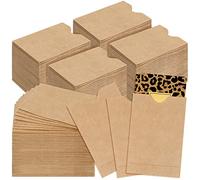 Teling 500 Pack Gift Card Sleeve 2.4 x 3.5 Inches Credit Hotel Key Debit ID Cards Holder Envelopes for Office Business Protector