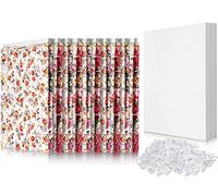 Teling 7.5 x 10.5 Inch Comic Book Boards Fabric Backing Board and U Shape Plastic Alligator Clips Poster Board for Folding Cloth and Storing Fabric Storage(100 Set)