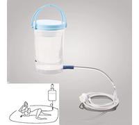 Telismei Enema Bucket Kit, 1.2 L, Transparent, Plastic & Silicone, Suitable for Home Colon Cleansing