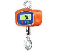 Telituny 1000kg/500g Digital Hanging Scale Industrial Crane Scale with Aluminum Case LCD Backlight Screen Unit Switch/Data Hold/Tare/Zero for Farm Factory Construction