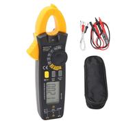 Telituny 200A Clamp Meter, AC/DC Current Voltage Tester with Temperature, Capacitance Measurement, Peak Hold Function, VFD Filter, Backlit Display for Automotive, Industrial Electrical