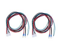 Telituny 3D Printer Heated Bed Cable, Pack of 2 90 cm Improved Hot Bed Line Replacement Cable for 3D Printer, Heated Bed Cable Protect Cores Lead Wire for A8 A6 A8 Plus E16, 3D Printer Accessories