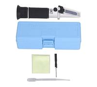 Telituny Brix Refractometer 0-32%,±1% Accuracy Salinity Refractometer Sugar Content Tester with ATC Aluminum Alloy ABS Construction, Complete Kit for Fruit Drink Wine Honey Beverage Testing