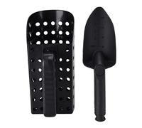 Telituny Professional Metal Detecting Shovel with Sieve, ABS Plastic Treasure Tool, Lightweight Digging Shovel for Beach, Gold Prospecting & (Orange)