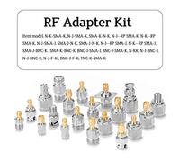 Telituny Radio Frequency Testing Tools Set 20 In 1 Multifunction Utility Adaptador SMA-J SMA-K Multiple N Type to SMA BNC to SMA TNC to SMA Radio Frequency Connectors Adapter