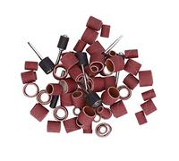 Telituny Sanding Sleeve Set 132 Pieces, Sanding Rollers for dremels, Drum Set, Belts with Rubber Backing, Tool Accessories for Wood, Metal, Glass, Plastic Po