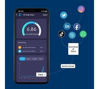Telituny Smart BT 6 in 1 Ph Tester Pool Water PH/EC/TDS/SALT/S.G/Temperature Tester Pool Water Quality Monitor Multifunction Water Quality Detector for Pool Drinking Water